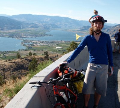 Look back down into Osoyoos from the Lookout