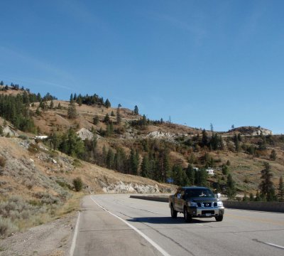 the road up Anarchist Mountain—look at those switchbacks