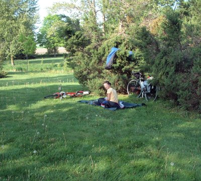 Camp: Rotary park just outside of Clifford