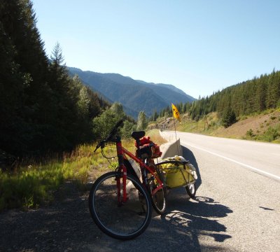 Where I had come from—Looking west from the summit of Allison Pass