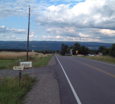 Looking east (and down!) back towards Watkins Glen and Seneca Lake