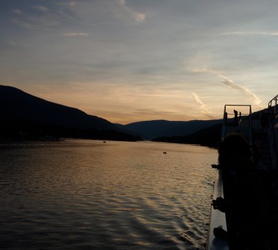 Kootenay Lake at dusk—nearing the the end of a long day