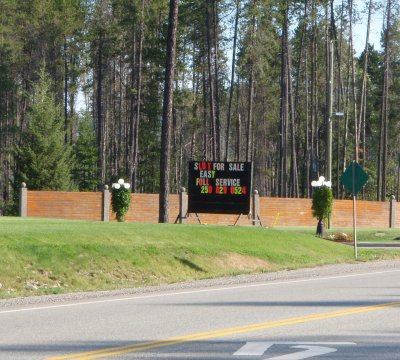 random sign, somewhere near Moyie Lake ??