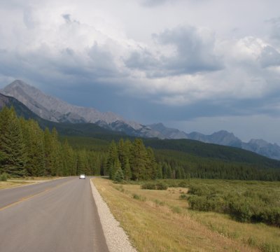 a nice late-afternoon view. Rocky Mountains (outside Banff)