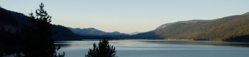 looking on the Kootenay's(?) leaving Creston