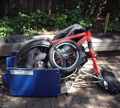 Wandertech CELLO. Bike inside, not closed up.