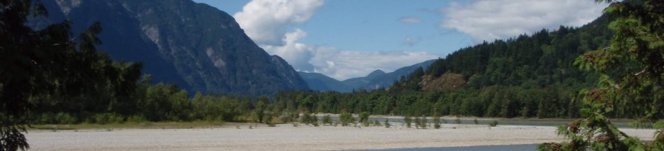 The Fraser River and Valley at Hope.