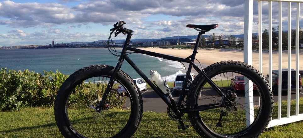 Surly Pugsley Special Ops, Flagstaff Hill, Wollongong (looking south)