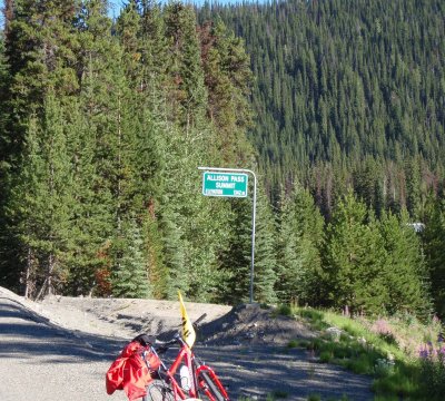 summit of Allison Pass (1341m)