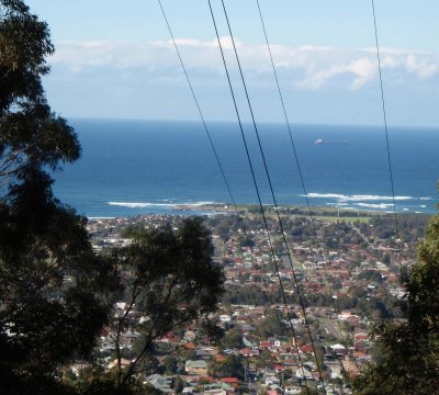 The view east, towards Bellambi Point