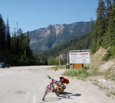 The view west, down towards Radium Hot Springs