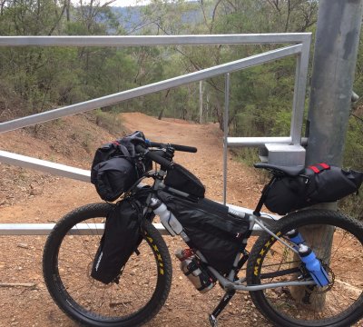 Looking back down the climb, an indication of the grade. Still a ways to go...