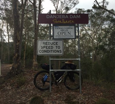 The fork in the road, leaving the pavement behind.