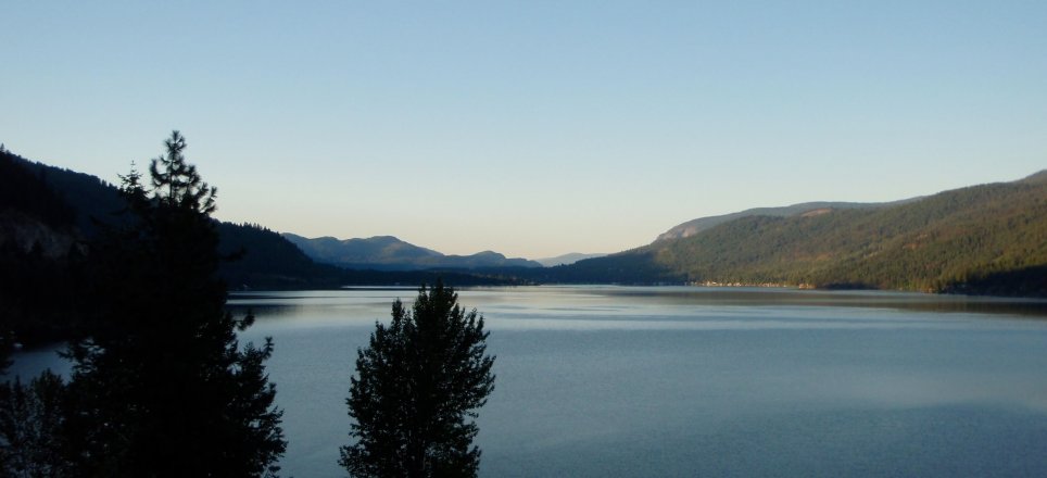looking on the Kootenay's(?) leaving Creston